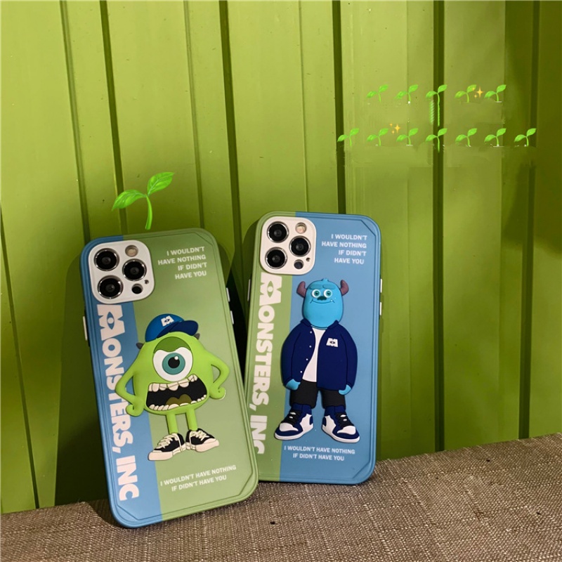 Soft case Silikon TPU Motif Monster University Untuk iphone 13 12 11 Pro Max XS XR 8plus 12pro12pro Max