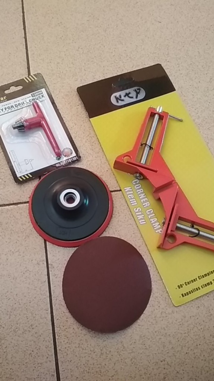 Catok Penyiku Siku Sudut Klem Kayu Pigura 90 Drajat Miter Corner Clamp