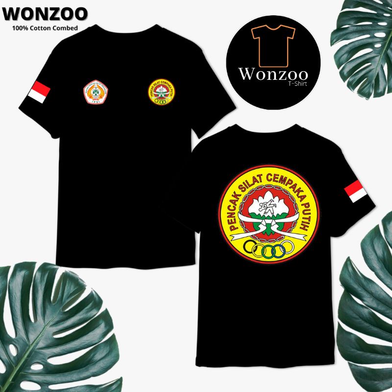 KAOS PENCAK SILAT CEMPAKA PUTIH - BAJU PERGURUAN BELADIRI CEMPAKA PUTIH (BAYAR DITEMPAT)