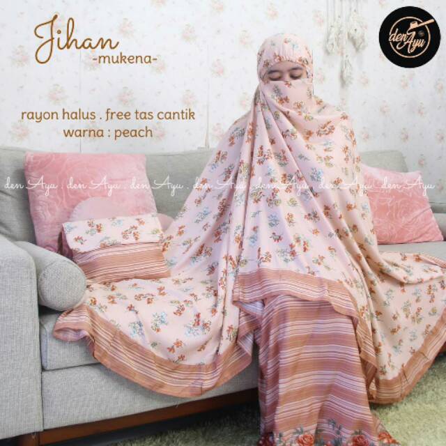 Jihan Mukena Ori Den ayu || Mukena jumbo || Mukena Dewasa