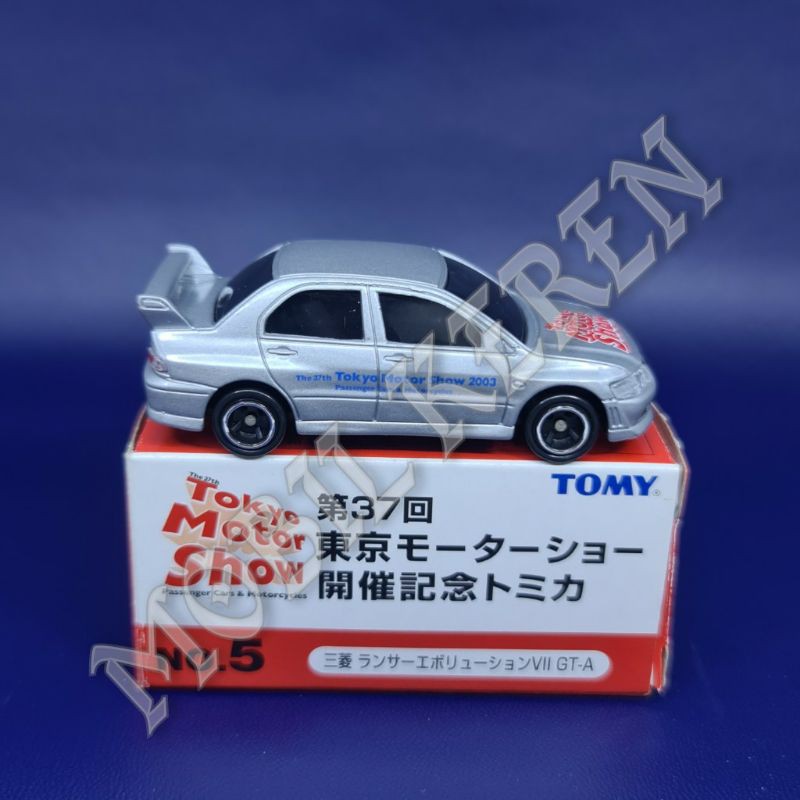 Diecast Tomica Limited edition Tokyo Motor Show 2003 Mitsubishi Lancer EVO VII silver
