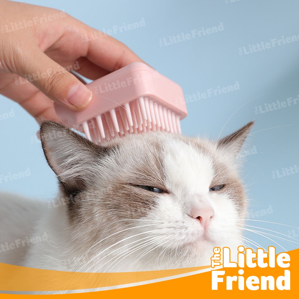 Sikat Mandi Hewan Anjing Kucing Pet Bath Brush Grooming Comb Rubber