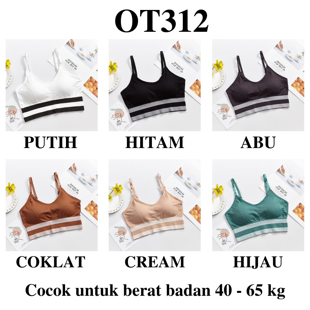 MIKADO - OT312 BRA WANITA BH WANITA SPORT BRA PAKAIAN DALAM WANITA OLAHRAGA SPORTS BRA BRA PUSH UP