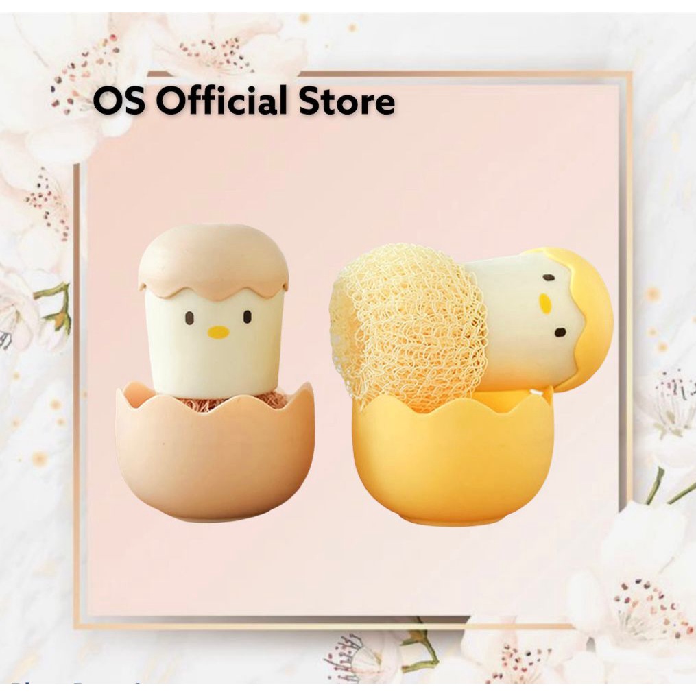 OS Sikat Panci Bola Nano/ Kuas Pembersih Model Telur Ayam /Egg Brush High Quality