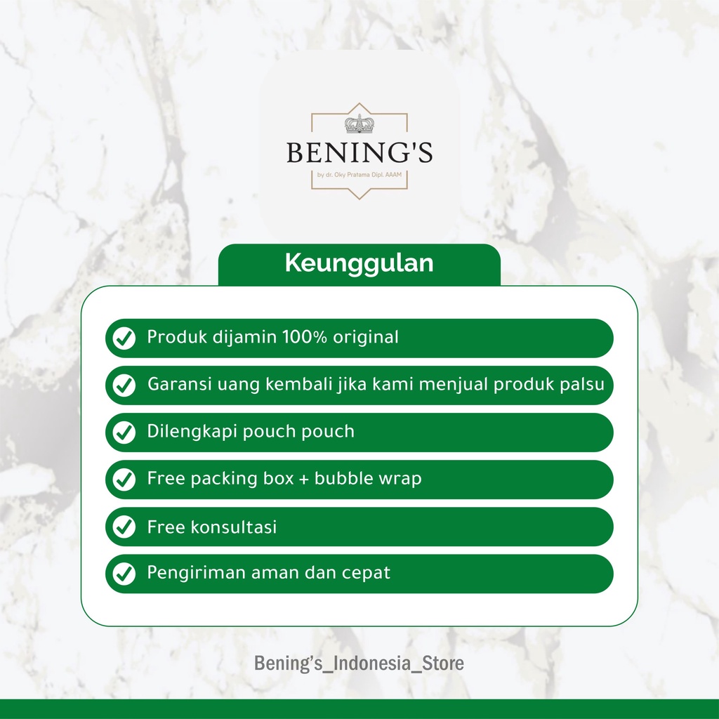 Bening Skincare Dr Oky Pratama Paket Brightening Terbaik (Free Gift) Benings Skincare - Benings Clinic Paket Pencerah-4
