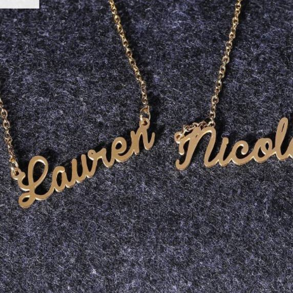 Kalung Nama GOLD / SILVER (Pembuatan 1 minggu) (KN01)