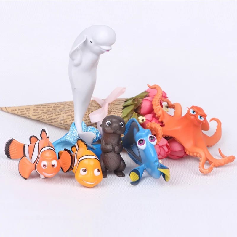 Figure Finding Dory /Nemo /Toppers/Mainan Nemo Set Isi 6 Termurah