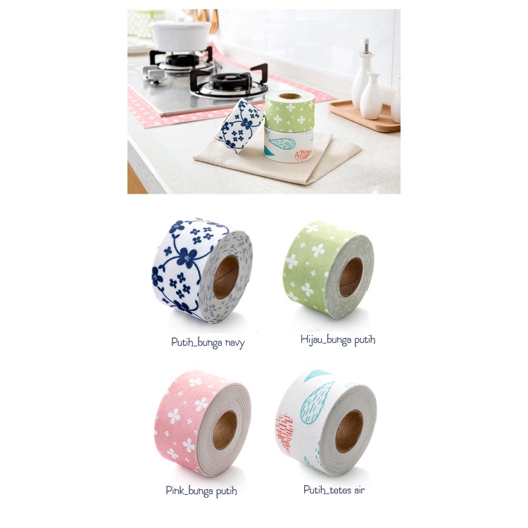 AD-003  Roll Stiker Kain Penyerap Air di Wastafel Kloset Basin Kitchen Sink