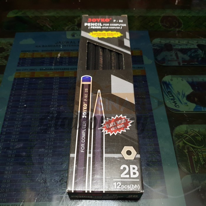 

Produk Unggulan Pensil 2B P92 Blackwood Joyko 1Pak Isi 12Pc Hemat
