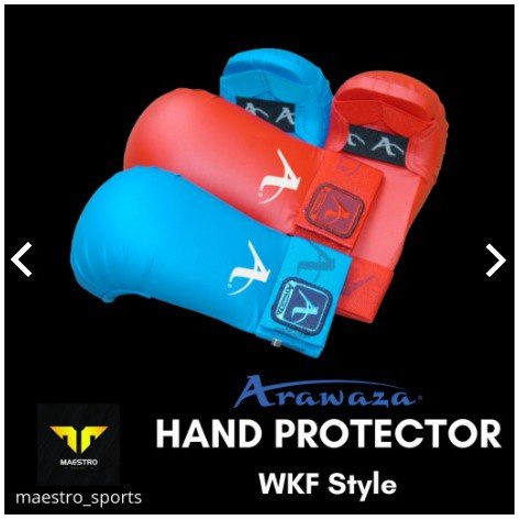 (ARZ) ARAWAZA Karate HAND Protector / GLOVES - WKF Style
