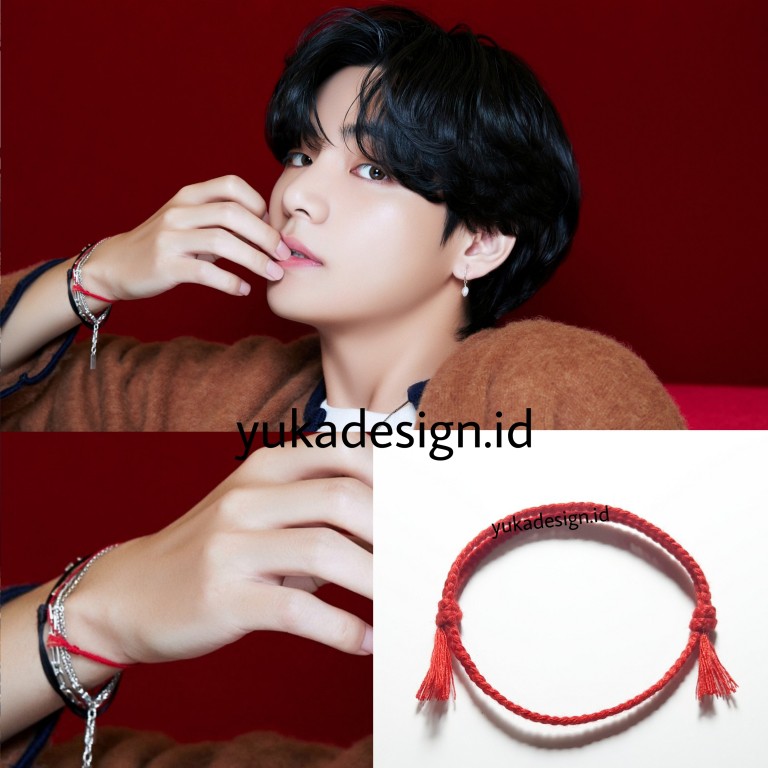 Gelang  V dan Suga BTS  (single simple bracelet). Silahkan baca deskripsi