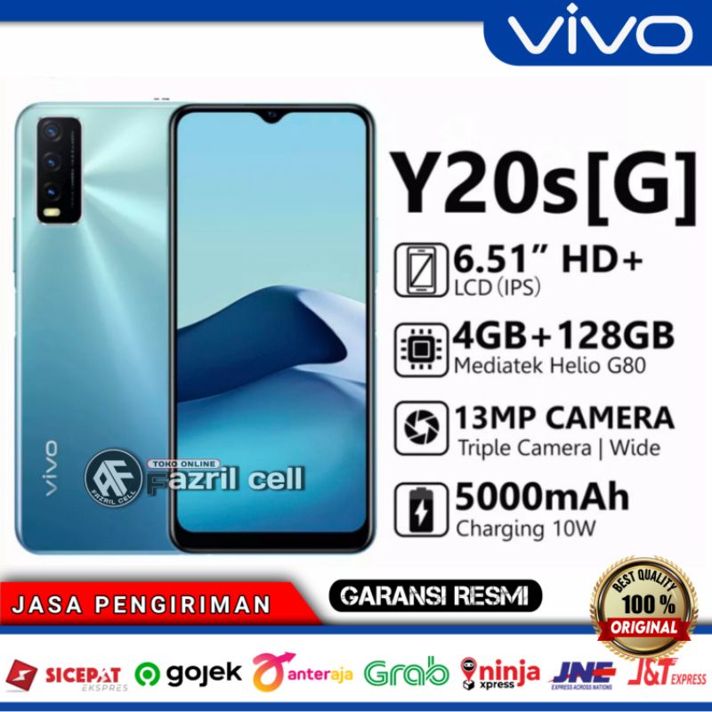 VIVO Y20S G 4/128 RAM 4GB 128GB Garansi resmi Original handphone VIVO hp Y20SG BARU 2020 Bisa COD
