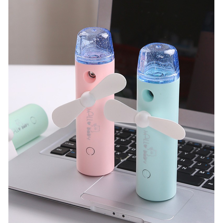 Alat Semprotan Pelembab Pegangan Tangan Kipas Pelembab USB Alat Pelembab