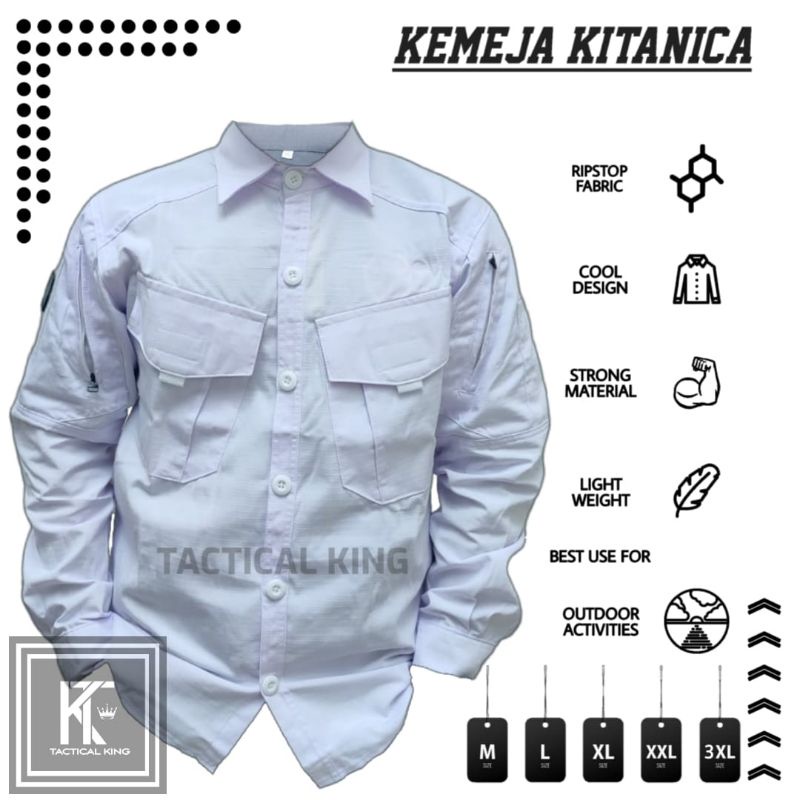 kemeja tactical kitanica panjang outdoor semi parka