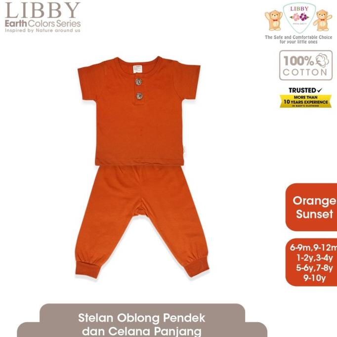 Libby Earth Series Setelan Oblong Pendek Celana Panjang Libby Baby