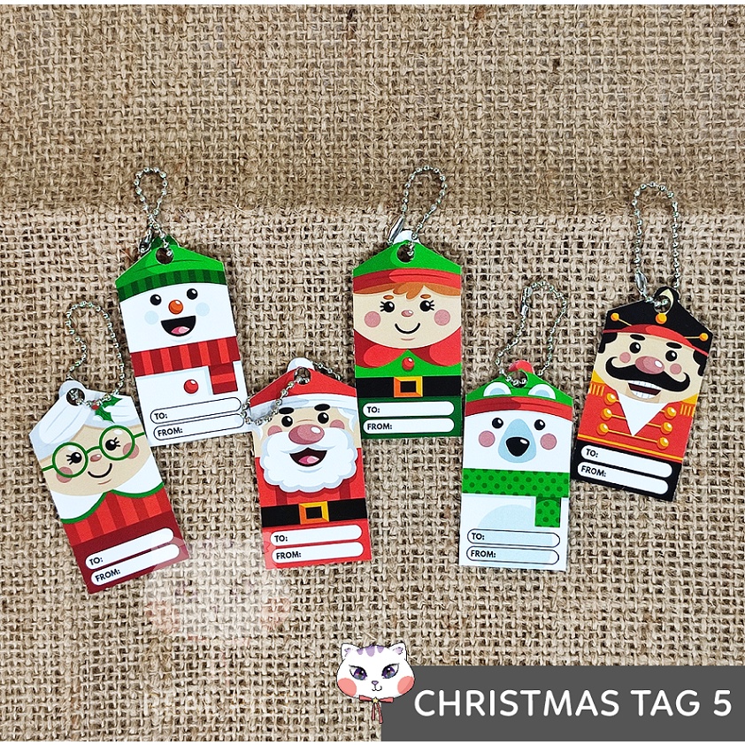 

HANG TAG NATAL CHRISTMAS free rantai suvenir / LABEL GANTUNGAN 5