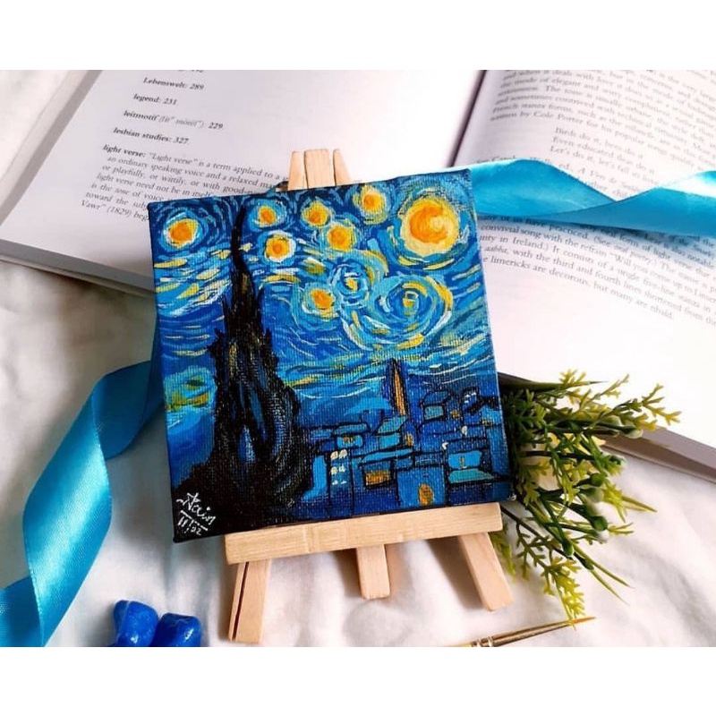 PAINT BY NUMBER MOTIF STARRY NIGHT VAN GOGH