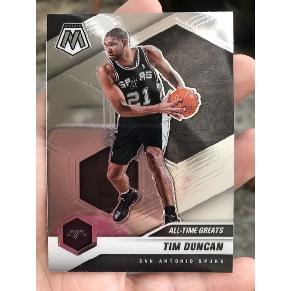 TIM DUNCAN NBA CARD PANINI MOSAIC BASKET 2020