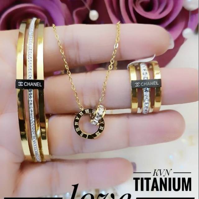 Titanium set perhiasan 2905k