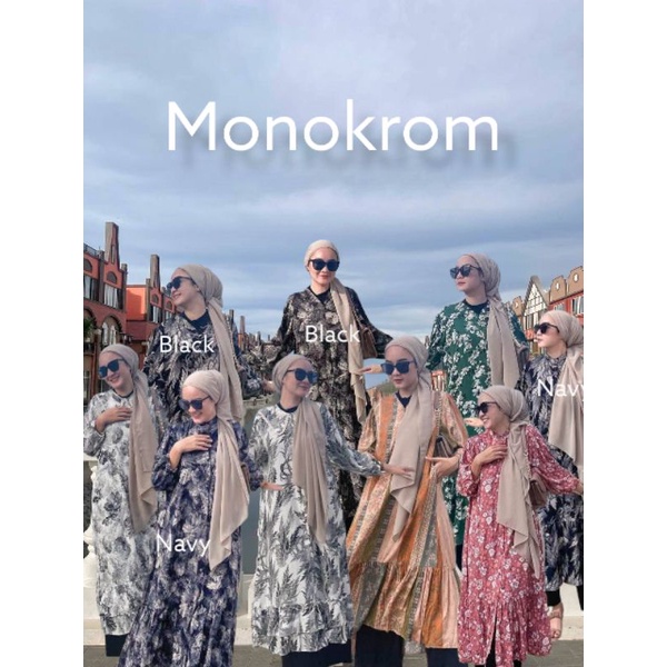 'NEW' MONOKROM SERIES DRESS SENYENYAKITU READY