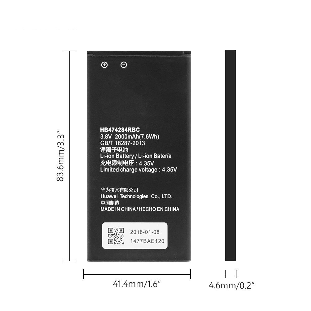 Baterai HB474284RBC for Huawei Honor U19 3C Lite Holly Y360 Y365 C8816 C8816D G521 G615 Y550 Batre