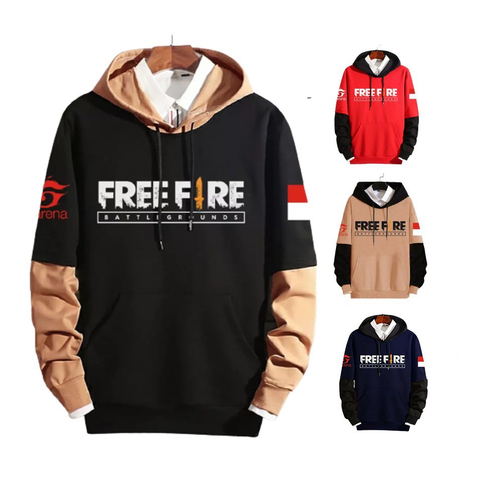 Jaket Sweater Hoodie Anak  Dan  Dewasa | sweater FF | Hoodie Free Fire | Sweater Gaming COD