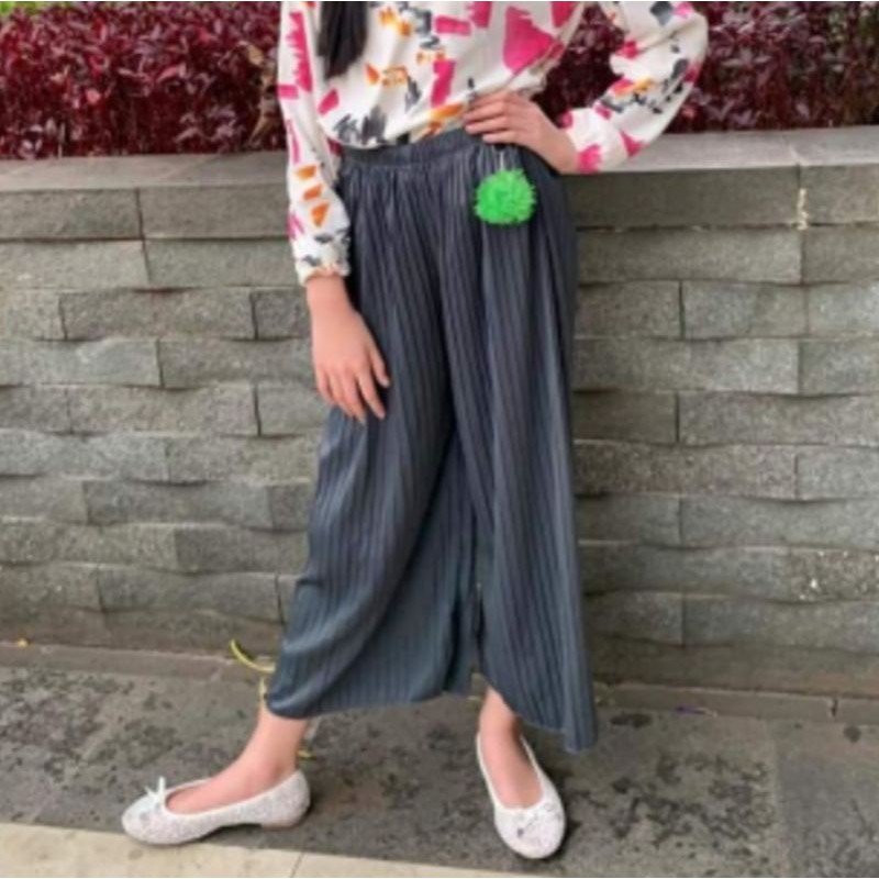 kulot plisket prisket anak Xl / kulot anak / celana plisket / kulot murah / celana anak perempuan