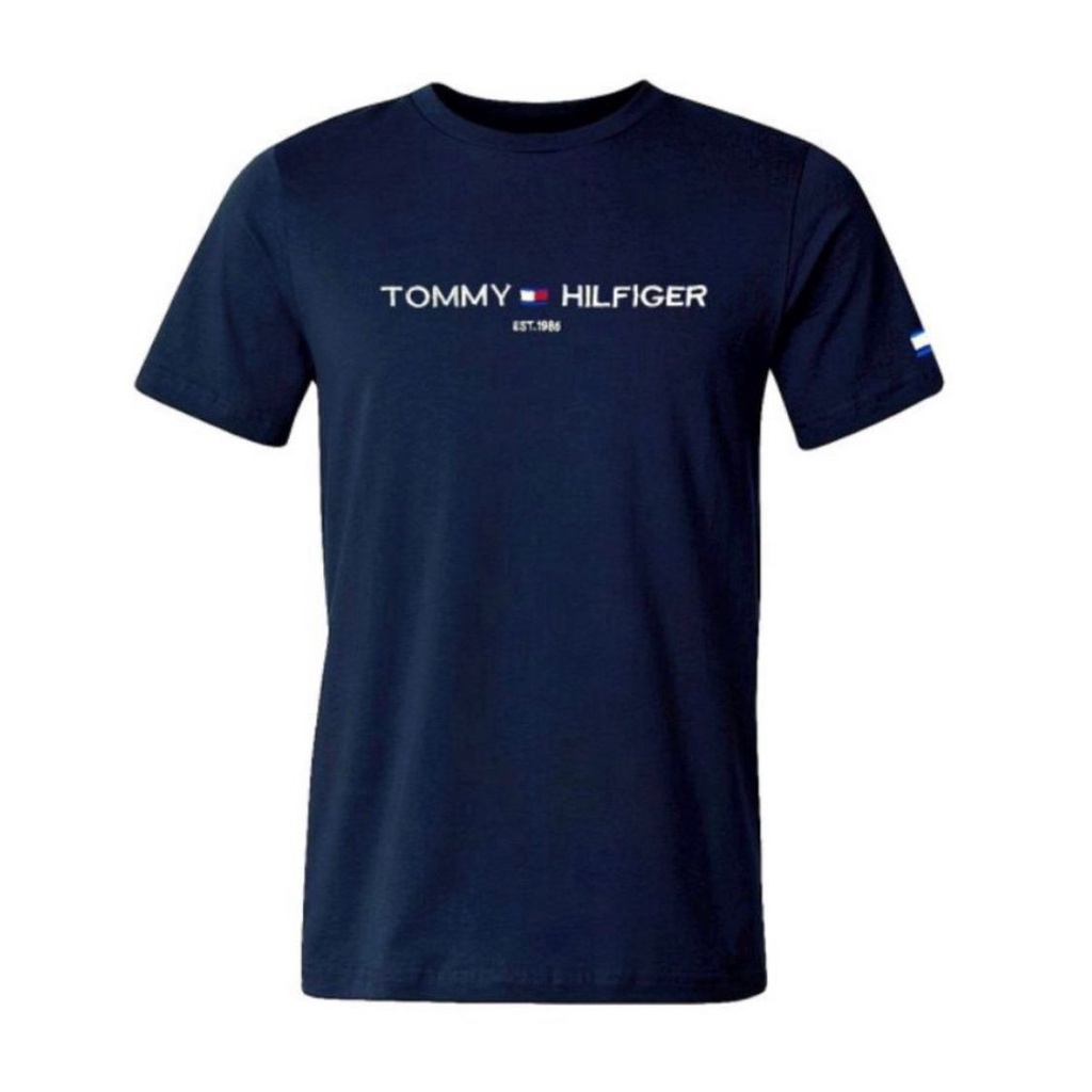 TSHIRT BAJU KAOS SABLON TOMMY HILFIGER99X  NAVI &amp; SABLON TERMURAH