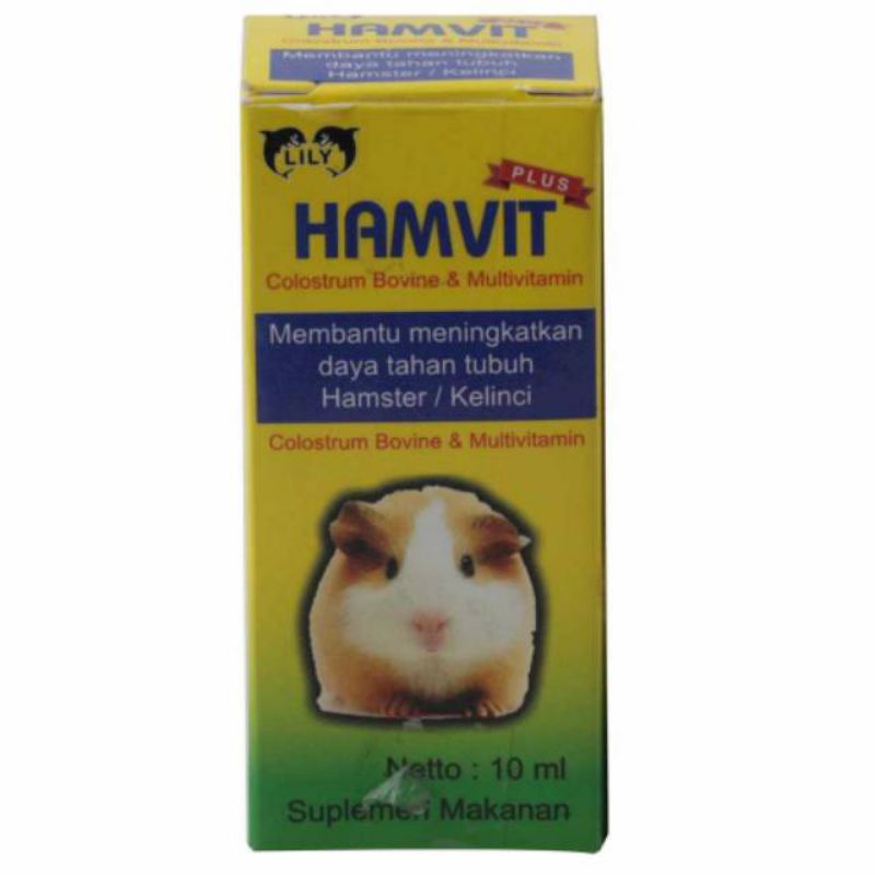 Yu Milk Susu Hamster dan Vitamin Hamvit Suplemen Nutrisi Hewan Hamster Kelinci Yumilk