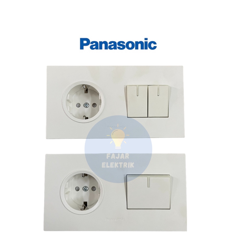 PANASONIC STOPKONTAK CP + SAKLAR ENGKEL / SERI WHITE