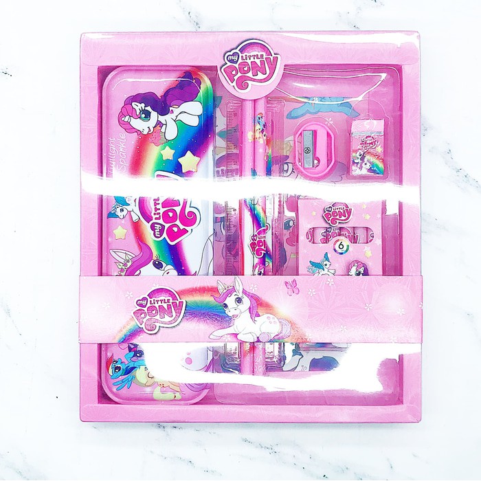 

Tempat pensil set crayon 6 collors kuda pony - mh
