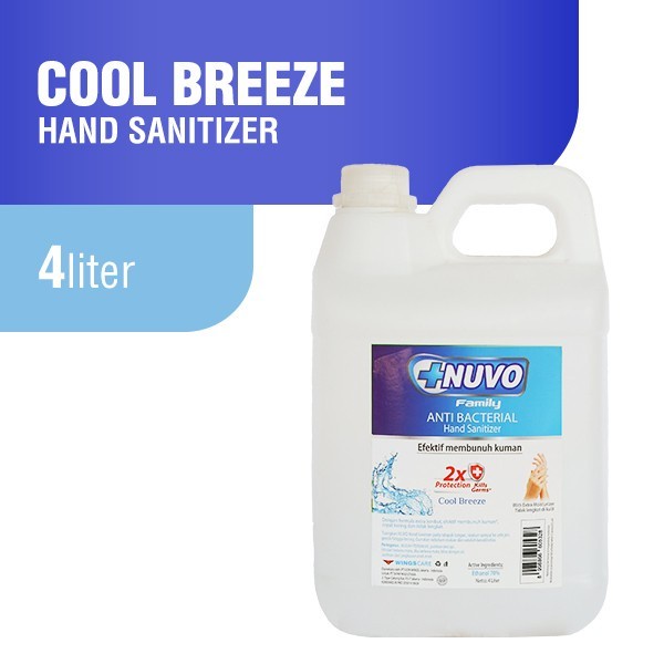 Original Hand Sanitizer Jerigen 4 liter Nuvo hansanitizer Handsanitizer Gel 4 L Exp Baru