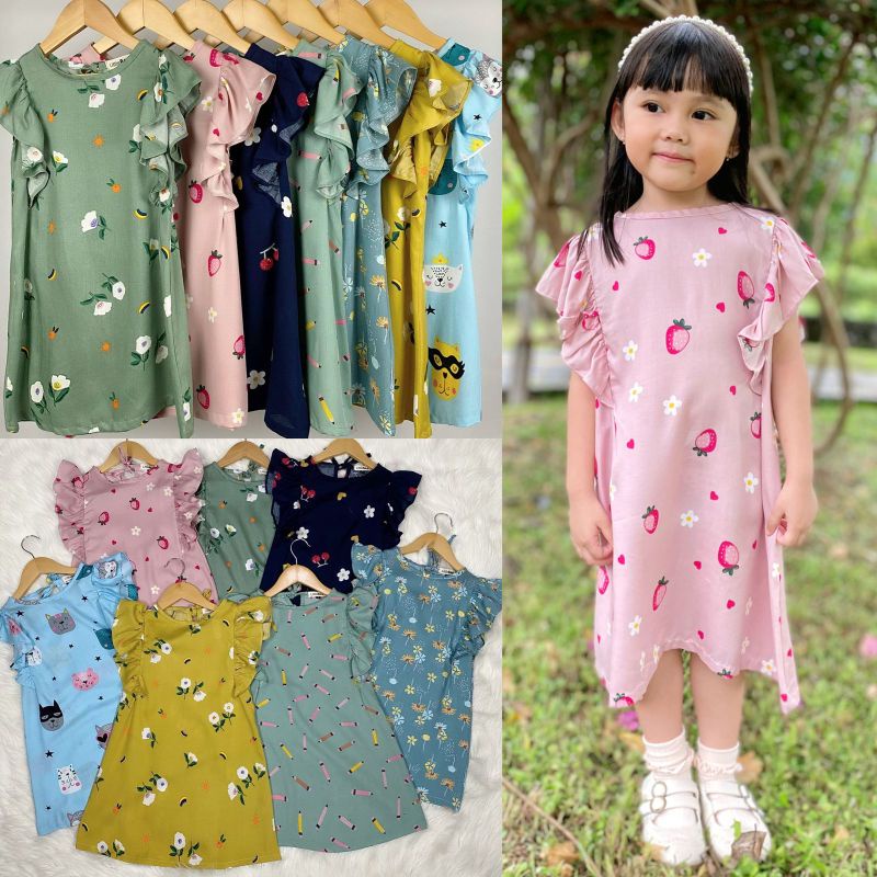 Dress Anak Dora Little Bee Original Smilee Pakaian Anak Super Premium Hooney Bee Terlaris Termurah Best Seller