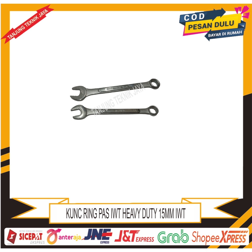 KUNCI RING PAS IWT HEAVY DUTY 15MM IWT