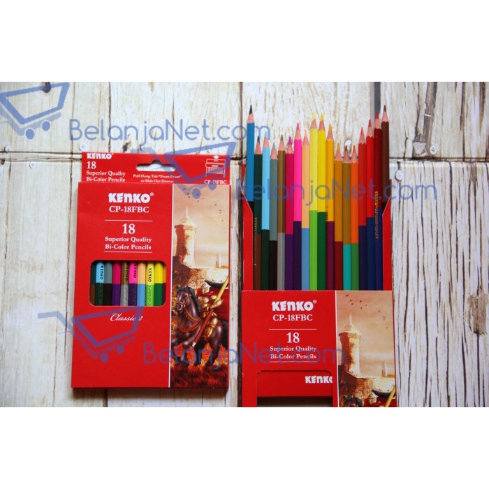

Hemat Pensil Warna Kenko Bi Color 36 Warna Cp-18Fbc Terbatas