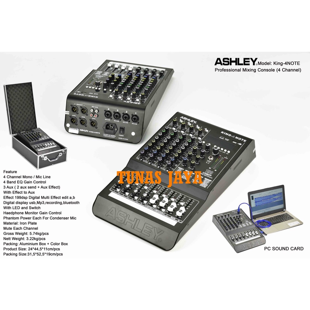 MIXER ASHLEY KING4NOTE MIXER KING 4NOTE  KING 4 NOTE ORIGINAL ASHLEY