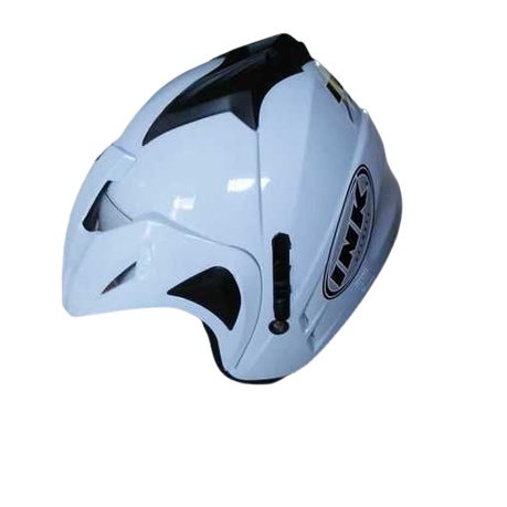 HELM INK REPLIKA TYPE T1 WARNA PUTIH DOUBLE VISOR GOOD QUALITY ( Packing Kardus )