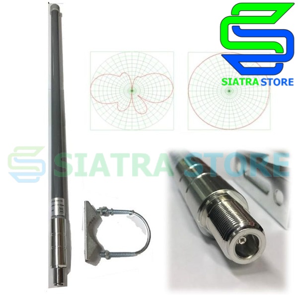 Antenna Omni Hotspot Wifi Dual Band 2.4G / 5.8G 12dBi N-Female 60cm