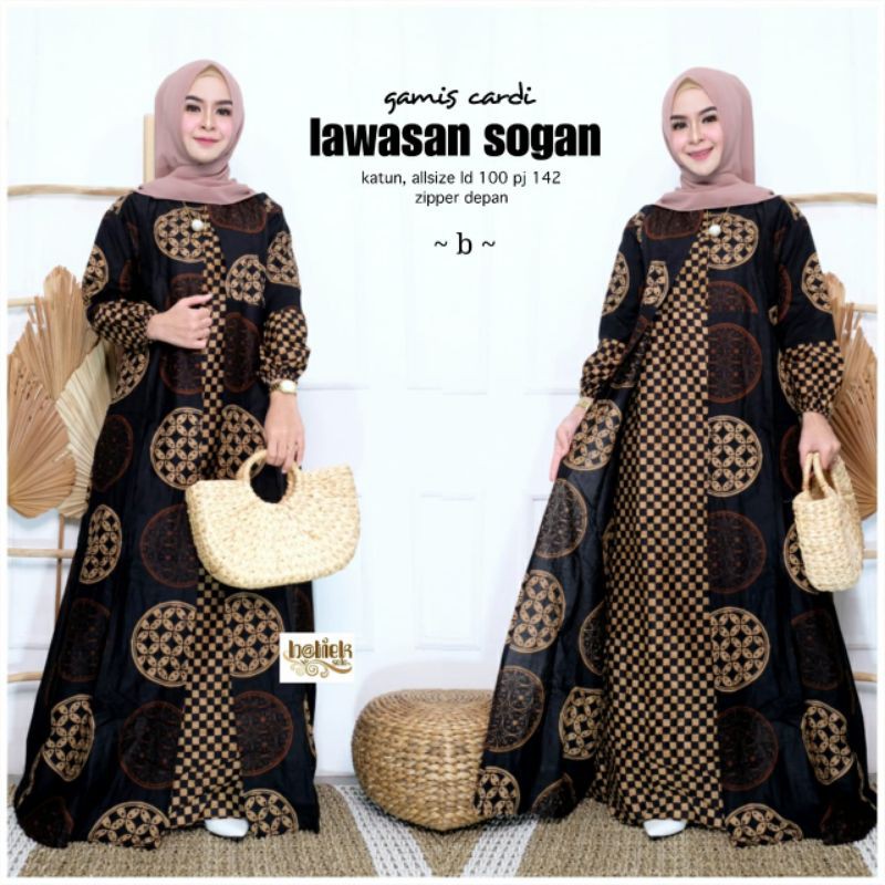 GAMIS CARDI LAWASAN SOGAN SINGLE DAN COUPLE