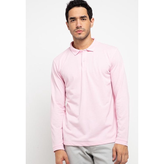Tolliver Long Sleeve Polo Shirts Light Pink