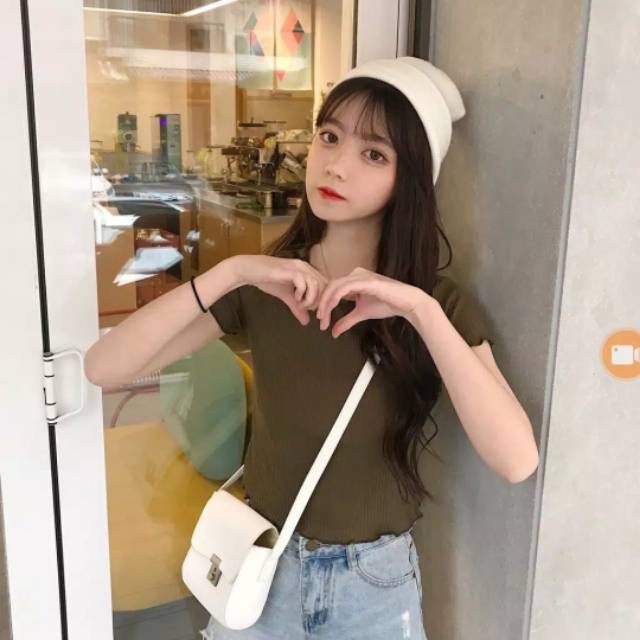 SALE !! ATASAN RAJUT TOP KRIWIL / T-SHIRT KRIWIL / CROPTOP CURLY / SWEATER RAJUT / ATASAN RAJUT WANITA KEKINIAN / CROP TOP STYLISH KOREA
