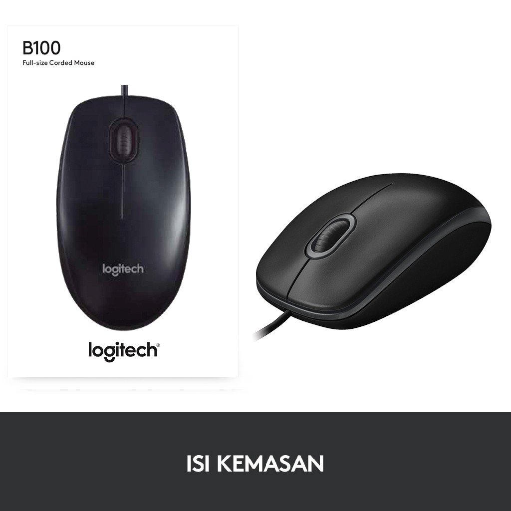 Mouse Logitech Kabel B100