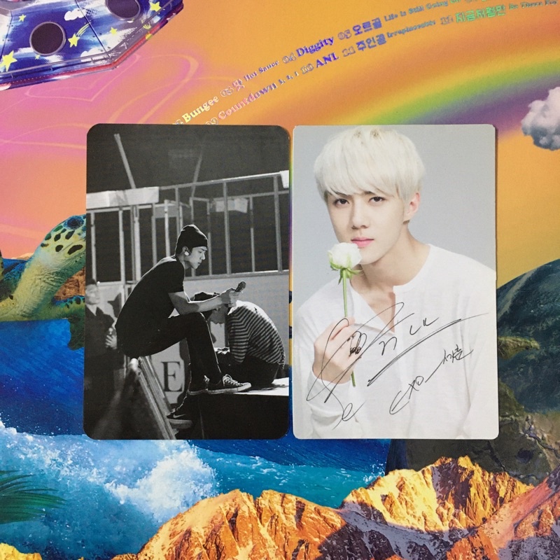 photocard pc sehun exo elyxion in seoul dvd + natrep