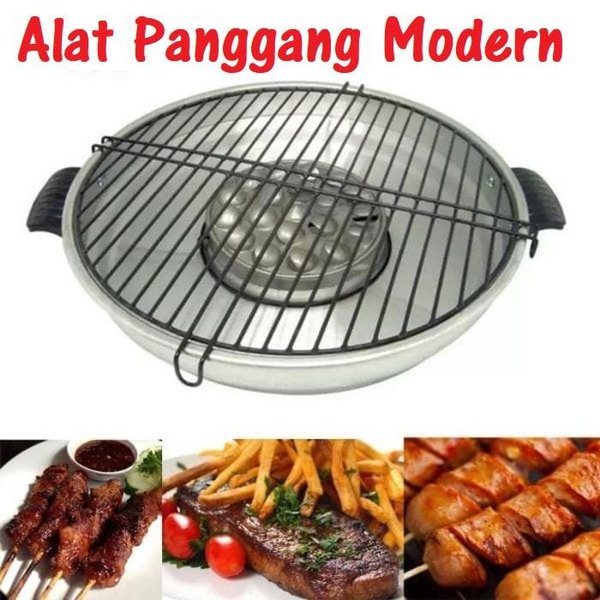 Alat Panggang Serbaguna ALMAS GRILL Alat Panggang Tanpa Arang Alat Panggang Elektrik