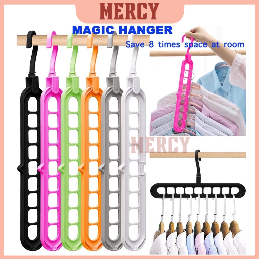 MAGIC HANGER GANTUNGAN BAJU ORGANIZER 9 LUBANG Gantungan Baju Organizer 9 in 1 Serbaguna GANTUNGAN BAJU MAGIC/ 9 IN ONE HANGER/ MAGIC HANGER