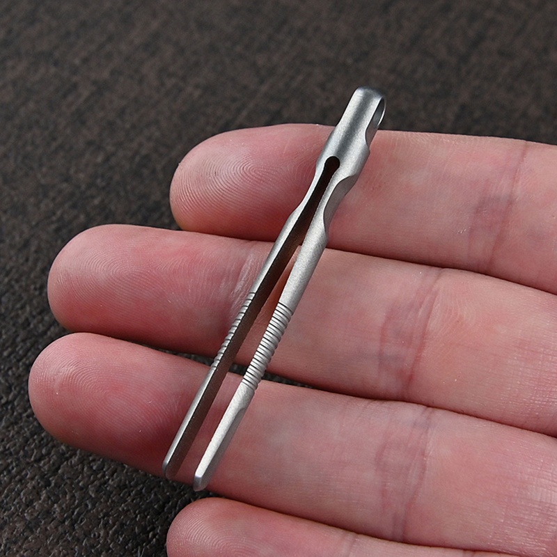 Pinset Mini Portable Bahan Titanium Alloy Untuk Camping