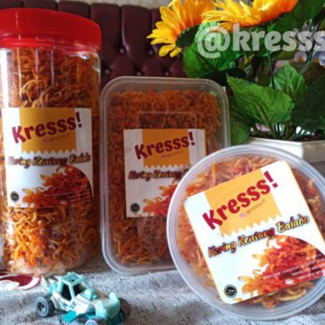 Kresss Kentang Crispy Balado | Kentang Mustofa - Toples Premium 1000ml