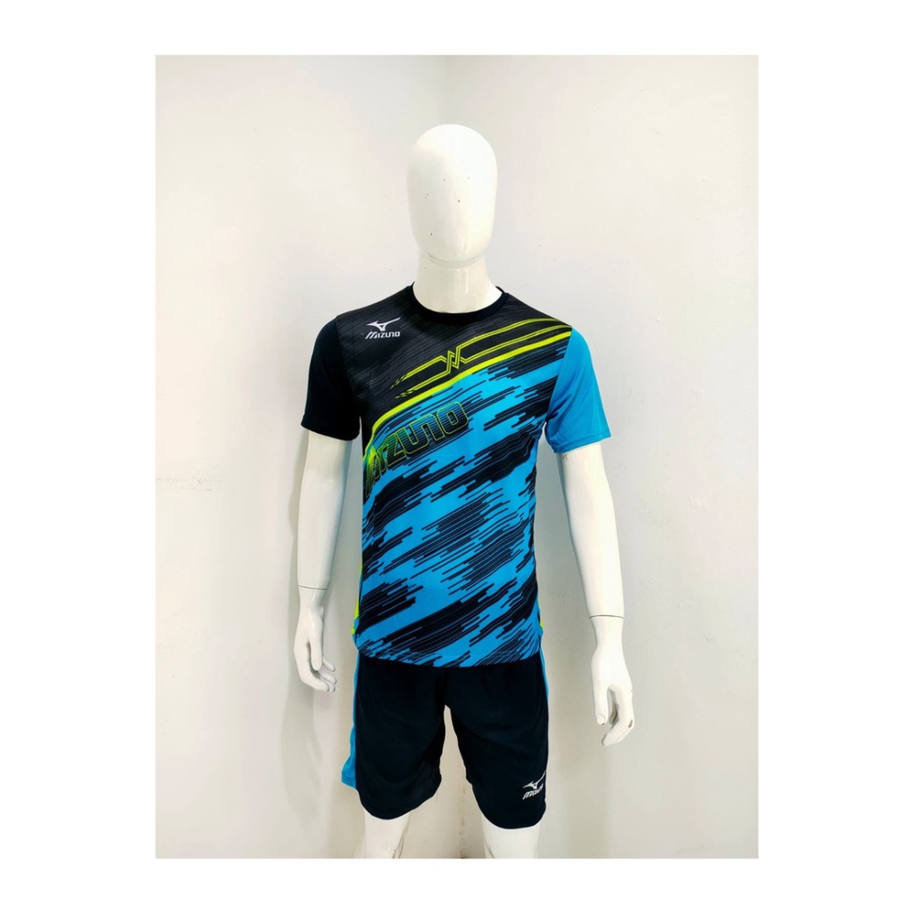 Baju voli pria jersey bola volly kaos celana setelan wanita dewasa t-shirt outfit seragam jarsey kostum olahraga pakaian print custom apparel sport jersy volley ball casual jersi suit MZ127 turqis