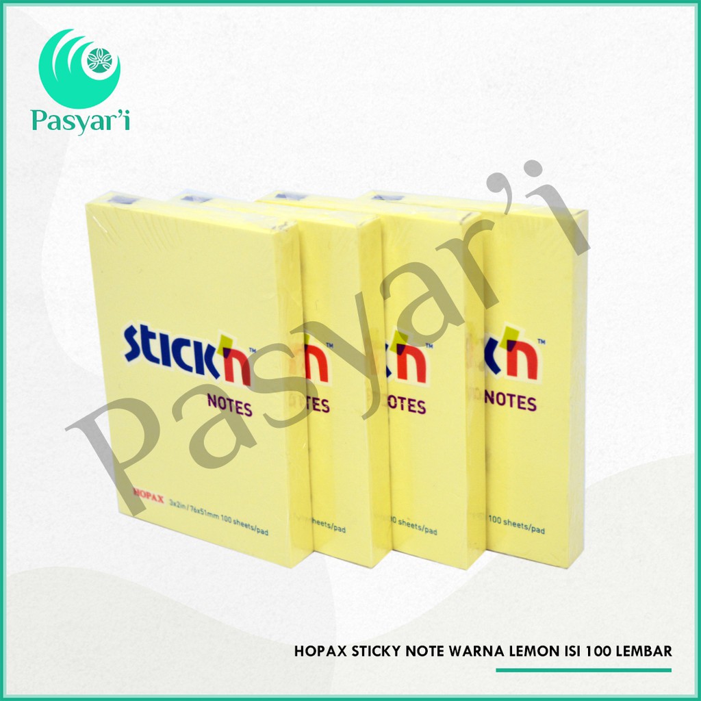 

Hopax Sticky Note warna 3x2 in isi 100 lembar