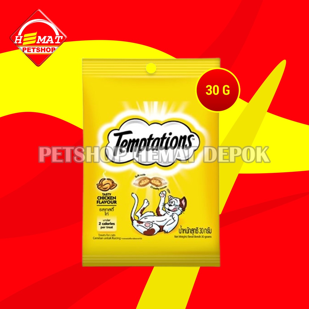 Temptation bites Snack Cemilan Kucing 30 gram All Varian